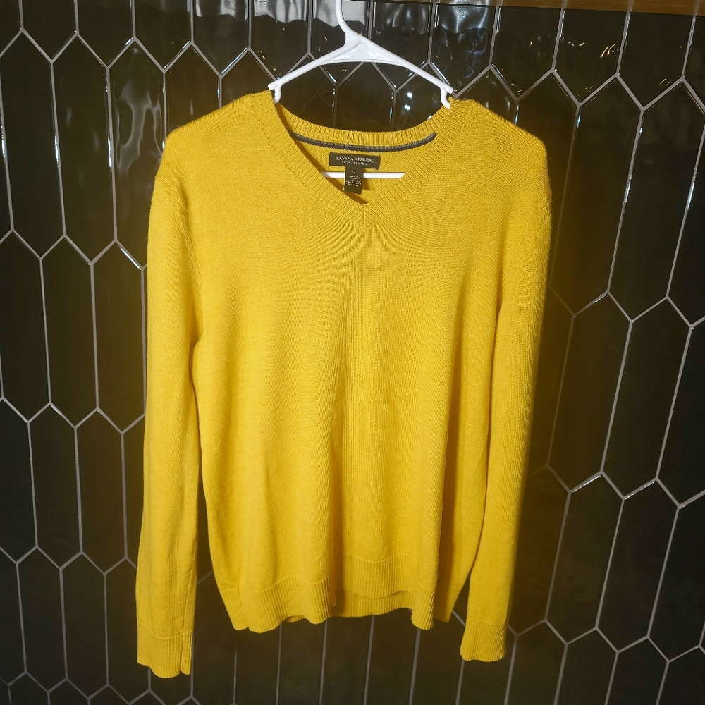Banana Republic mustard yellow sweater
